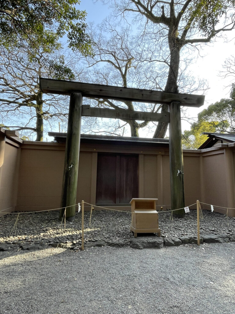 Behind the main shrine